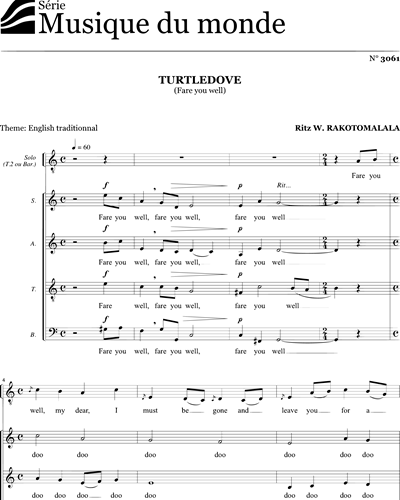Turtledove — Ritz Rakotomalala