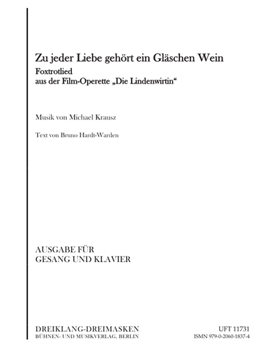 Zu jeder Liebe gehört ein Gläschen Wein — Michael Krausz