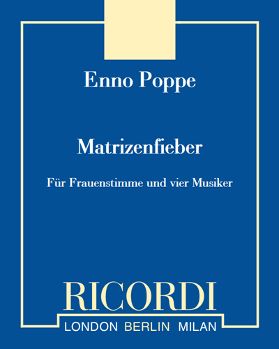 Matrizenfieber — Enno Poppe