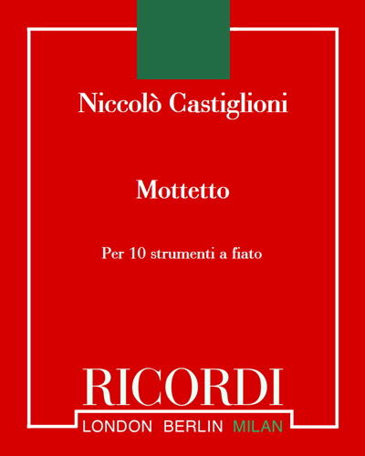 Mottetto — Niccolò Castiglioni