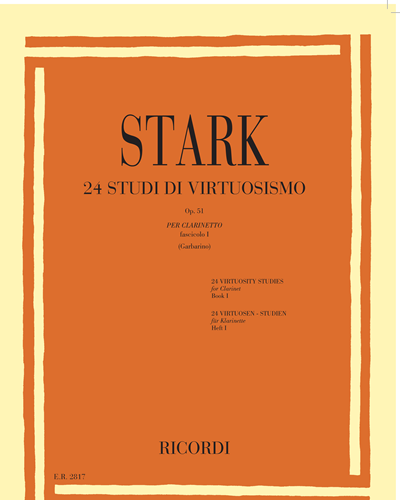 Twenty-four Studies of Virtuosity for Clarinet, op. 51 - Volume I — Robert Stark