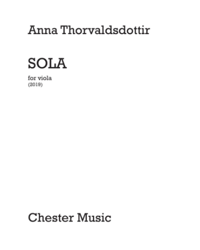 Sola — Anna Thorvaldsdottir