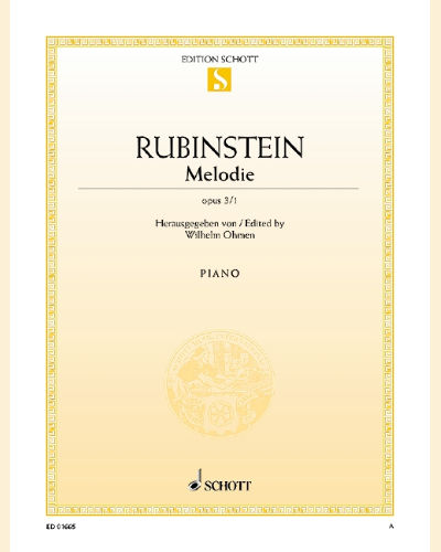 Melody F major — Anton Rubinstein