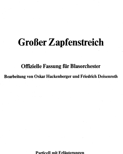 Großer Zapfenstreich — 合集