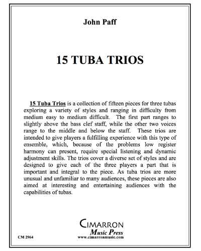 Fifteen Tuba Trios — John Paff