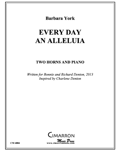 Every Day and Alleluia — Barbara York