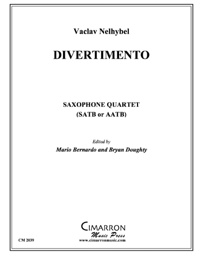 Divertimento for Saxophone Quartet — Václav Nelhýbel
