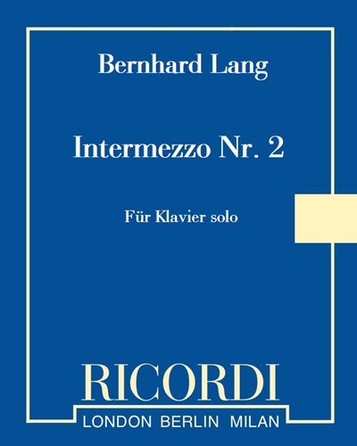 Intermezzo No. 2 — Bernhard Lang