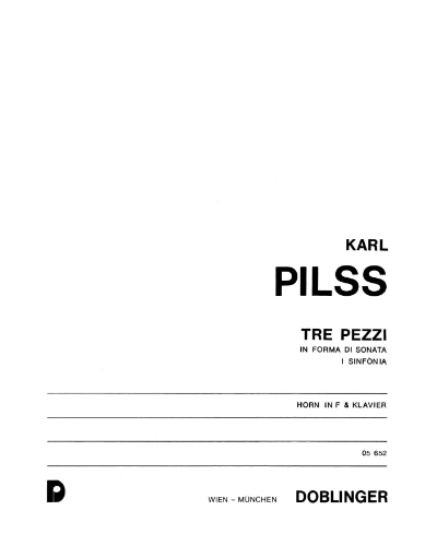 Tre pezzi in forma di Sonata, No. 1: Sinfonia — Karl Pilß