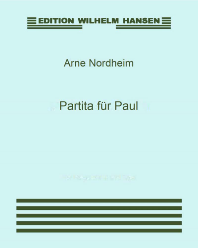 Partita für Paul — Arne Nordheim