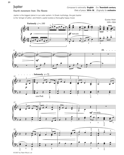 Jupiter - Fourth Movement from 'The Planets', op. 32 — 霍尔斯特