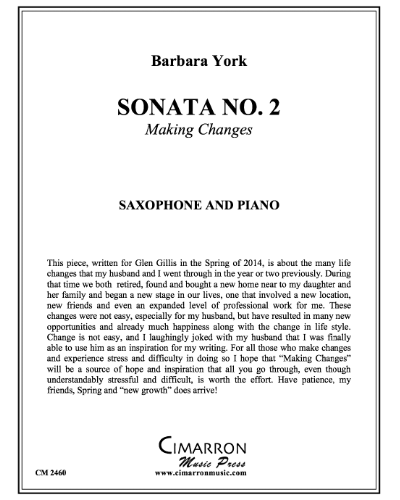 Sonata No. 2, 'Making Changes' — Barbara York