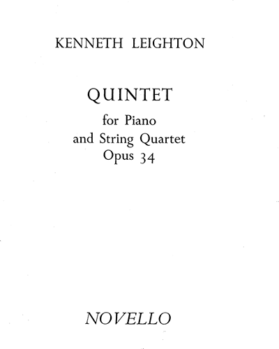 Piano Quintet, op. 34 — 肯尼思·莱顿