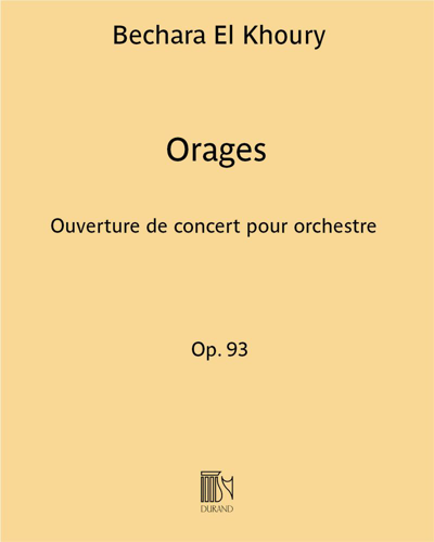 Orages, op. 93 — Bechara El Khoury
