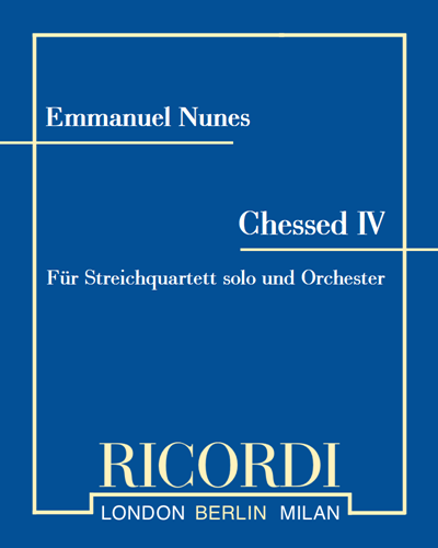 Chessed IV — Emmanuel Nunes