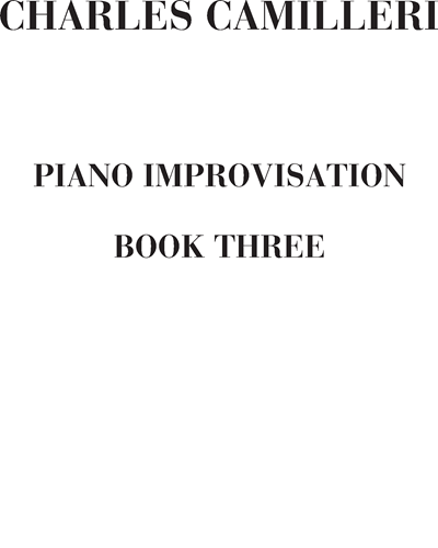 Piano Improvisation (Book Three) — Charles Camilleri