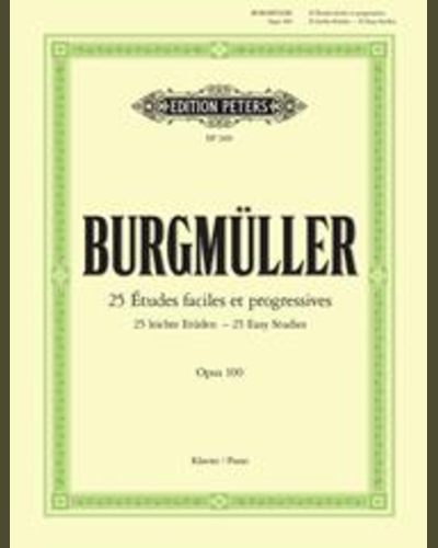 25 Easy & Progressive Studies Op.100 — 布格缪勒