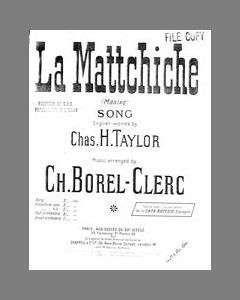 La Mattchiche — Charles Borel Clerc