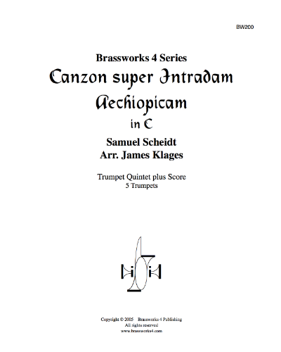 Canzon super Intradum Aechiopicam — 沙伊特