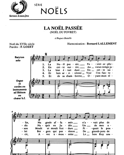 La Noël passée - ext. Noëls de France — Bernard Lallement