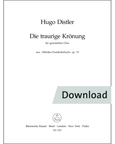 Die traurige Krönung (Es war ein König Milesint) — Hugo Distler