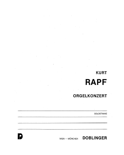 Organ Concerto — Kurt Rapf