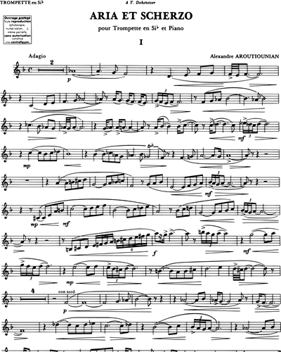 Aria et Scherzo — Alexander Arutiunian
