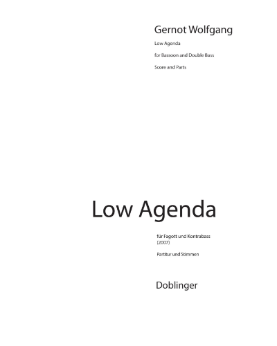 Low Agenda — Gernot Wolfgang