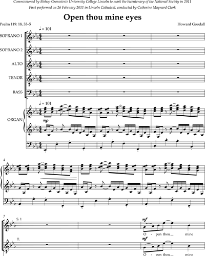 Open Thou Mine Eyes — Howard Goodall