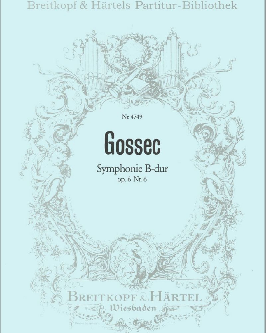 Symphonie B-dur op. 6/6 — François-Joseph Gossec