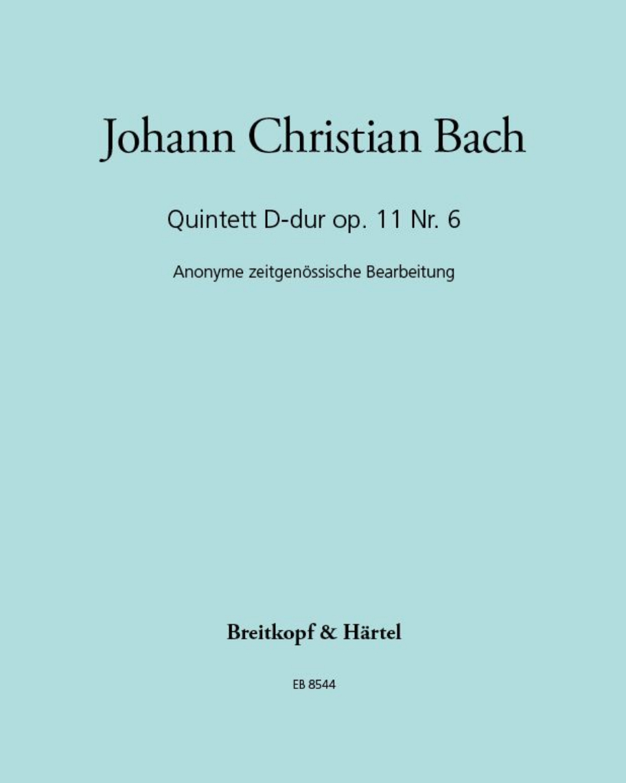 Quintet in D major, op. 11 No. 6 — J.C.巴赫