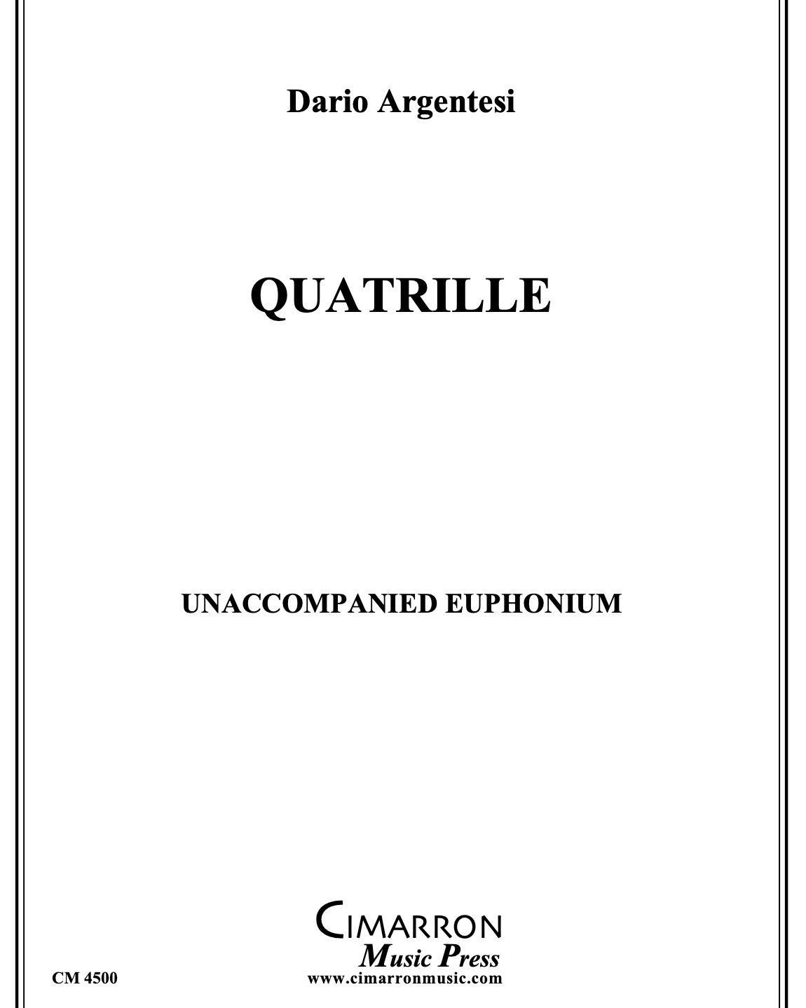 Quatrille — Dario Argentesi