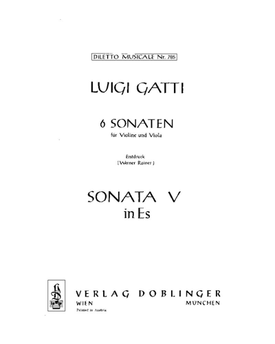 Sonata No. 5 in E-flat major — Luigi Gatti