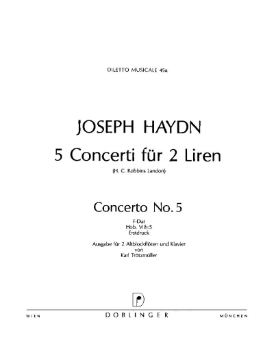 Concerto No. 5 in F major for Two Lyres — Joseph Haydn