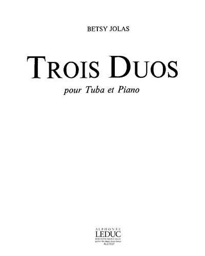 Three Duos for Tuba and Piano — Betsy Jolas