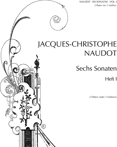 Six Sonatas, Vol. 1 — Jacques-Christophe Naudot