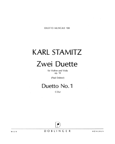 Duet No. 1 in C major, op. 10 — 卡尔·斯塔米茨