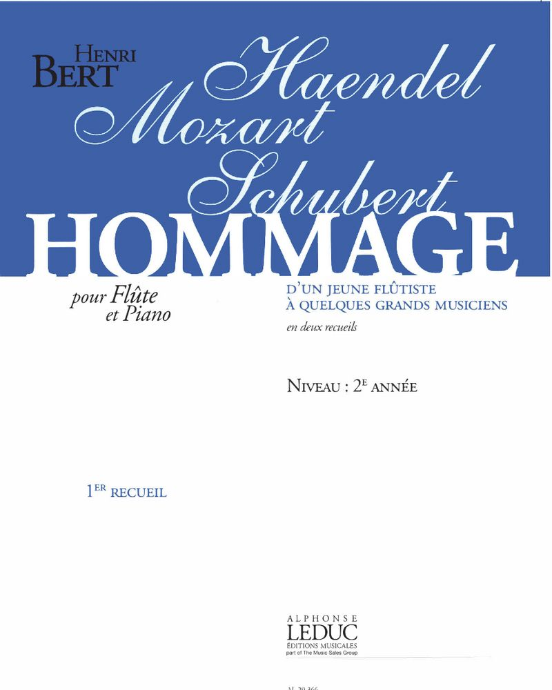 Hommage d'un jeune flûtiste Vol. 1 — Henri Bert