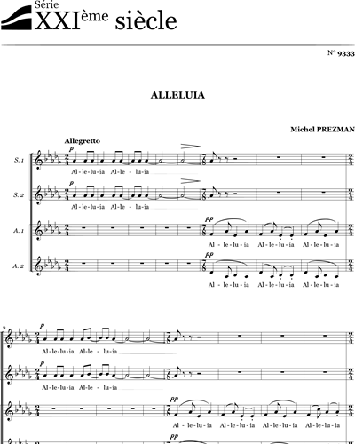 Alleluia - Prezman — Michel Prezman