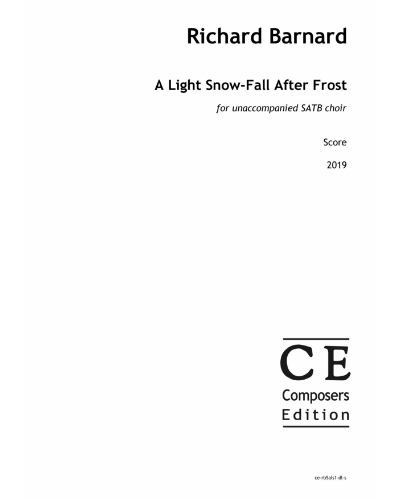 A Light Snow-Fall After Frost — Richard Barnard