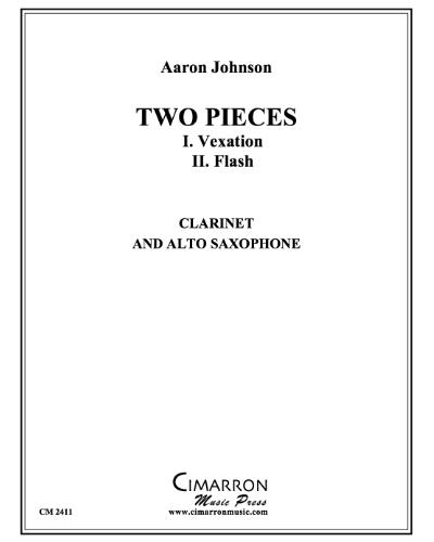 2 Pieces for Clarinet and Alto Saxophone — Aaron Johnson
