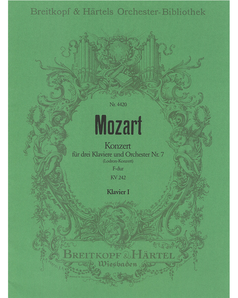 Concerto for Piano No. 7 in F major, K. 242 'Lodron' — 莫扎特
