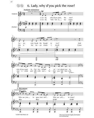 Lady, Why D'You Pick The Rose? (from 'Tam Lin') — Lin Marsh