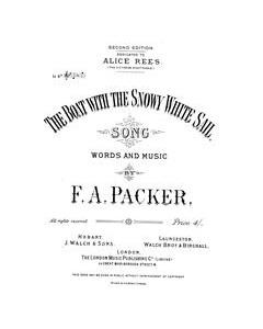 The Boat With The Snowy White Sail — F. A. Packer