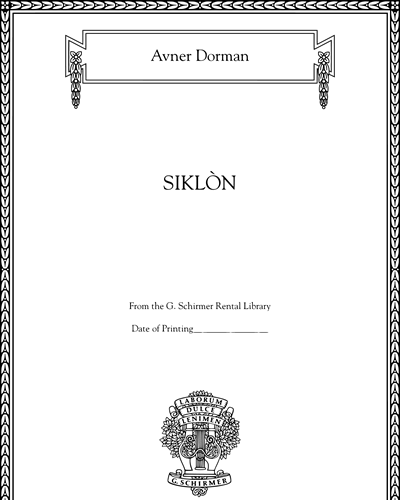 Siklòn — Avner Dorman