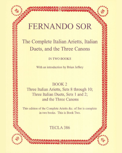 The Complete Italian Arietts, Duets, and the Three Canons, Book 2 — 费尔南多·索尔