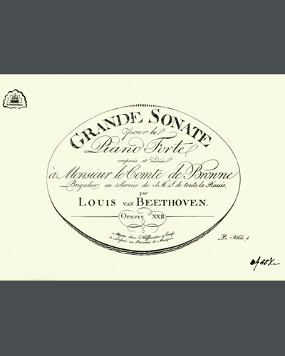 Piano Sonata, op. 22 — 贝多芬