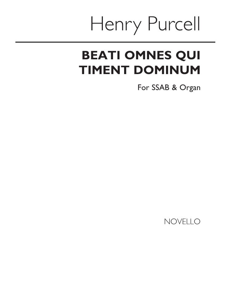 Beati omnes qui timent Dominum — Henry Purcell
