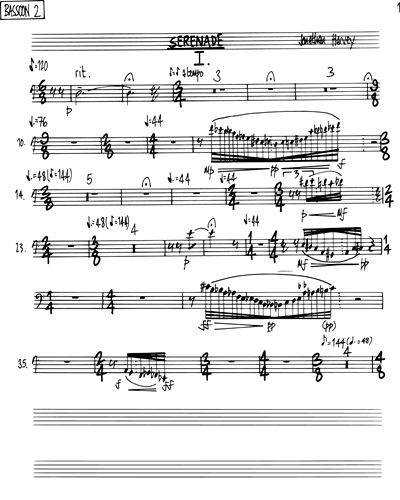 Serenade in Homage to Mozart — 乔纳森·哈维