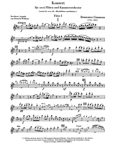 Concerto in G major — 契马罗萨